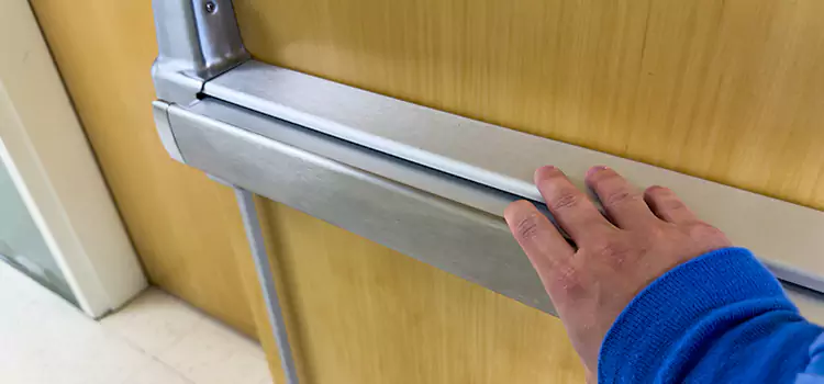 Installing a Push Bar on a Door Cheyenne